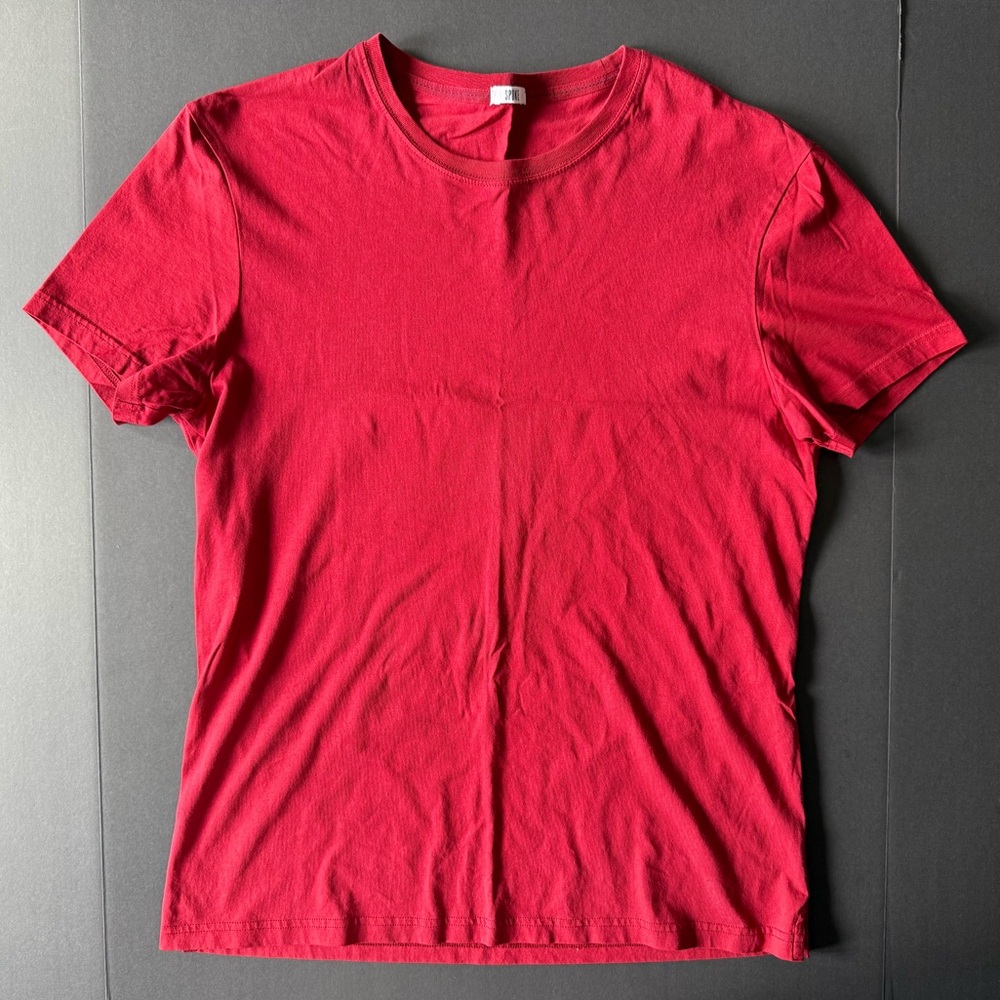 Spoke Slim Original Tee – Red – Size M – 100% Organic Cotton